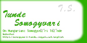 tunde somogyvari business card